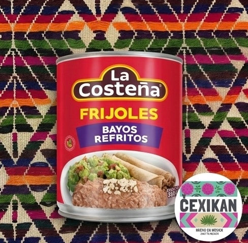 Frijoles Bayos Refritos La Costeña 580g